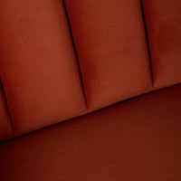 Stitch Velvet Armchair Copper