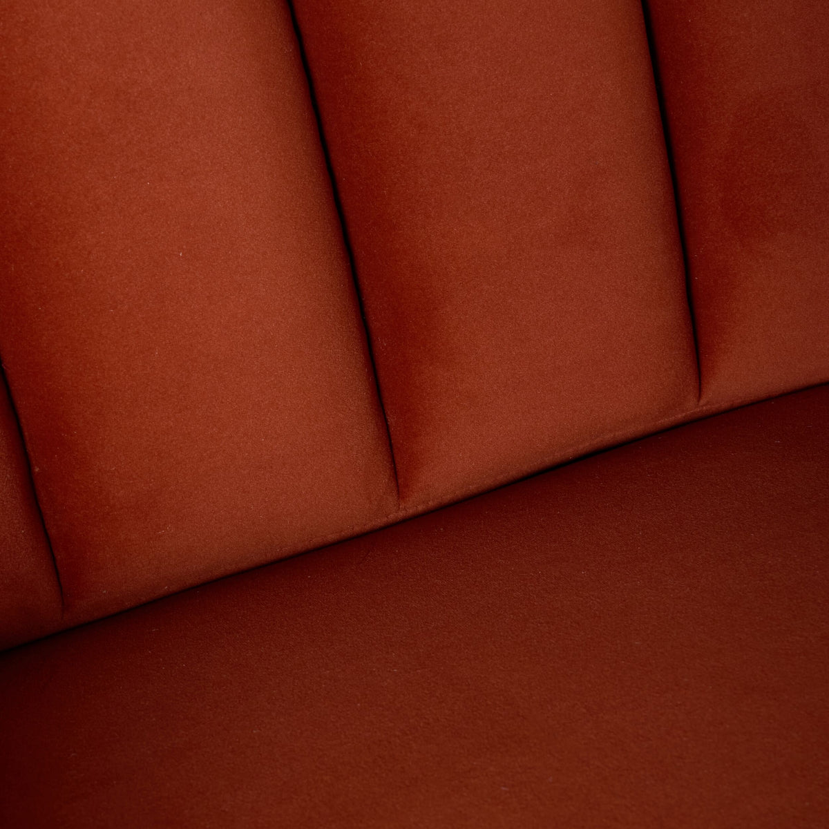 Stitch Velvet Armchair Copper