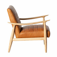 Sloan Leather Occasional Chair Dakota Vintage Brown