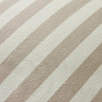 Aruba Scallop Edge Stripe Taupe Cushion 45x45cm