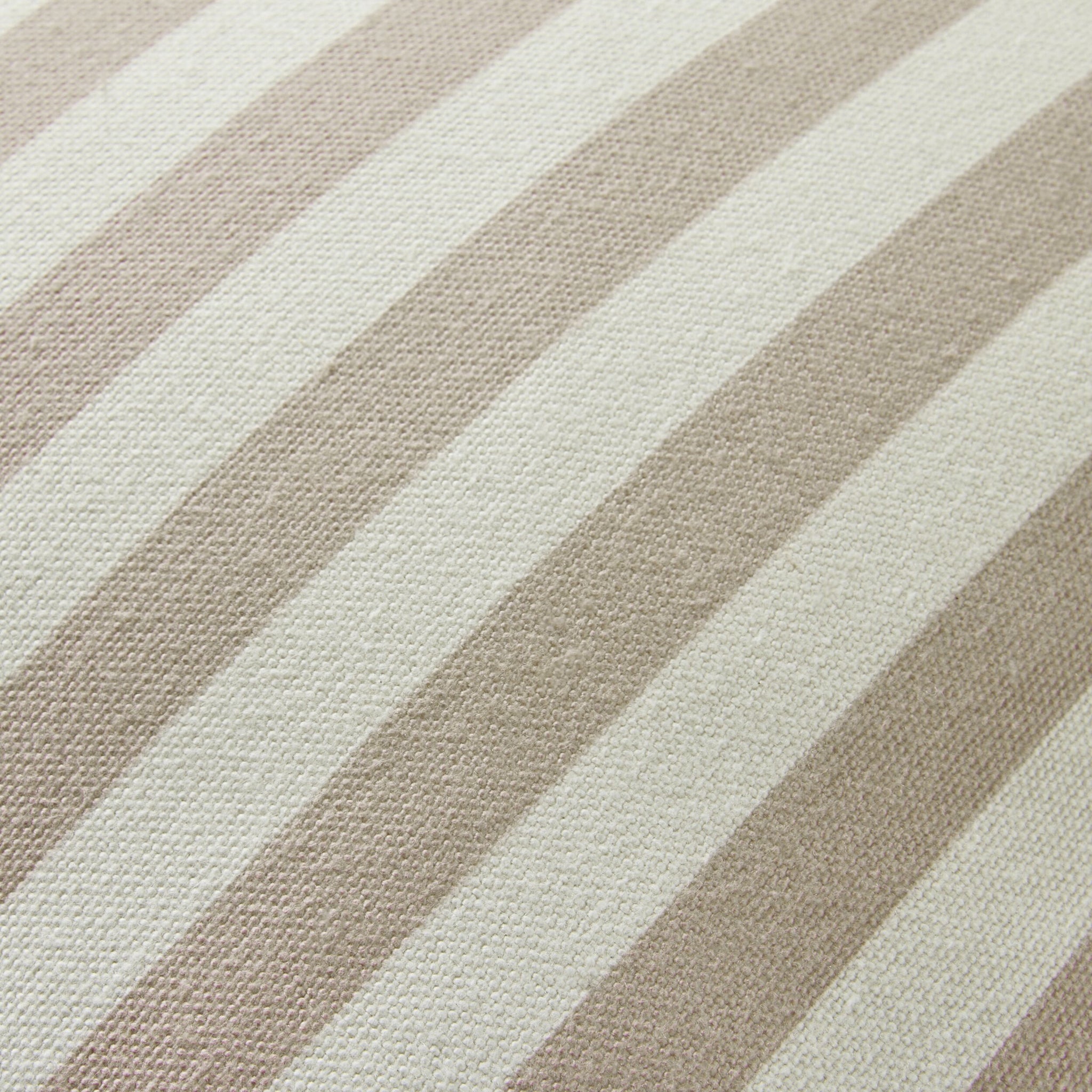 Aruba Scallop Edge Stripe Taupe Cushion 45x45cm