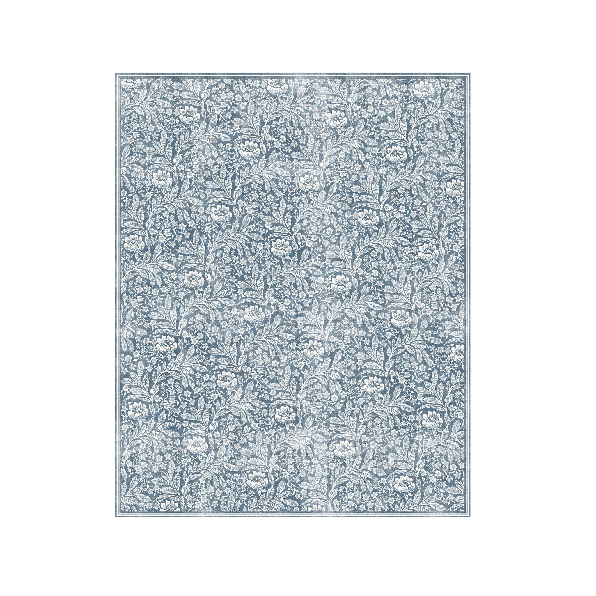 Florentine Silky Soft Washable Rug Blue 240x300cm