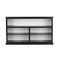 Armand Lowline Bookcase 90 x 155cm Black