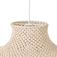 Julio Cotton Rope Pendant White 50x30cm - SHADE ONLY