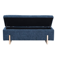 Sara Storage Bench Mineral Blue