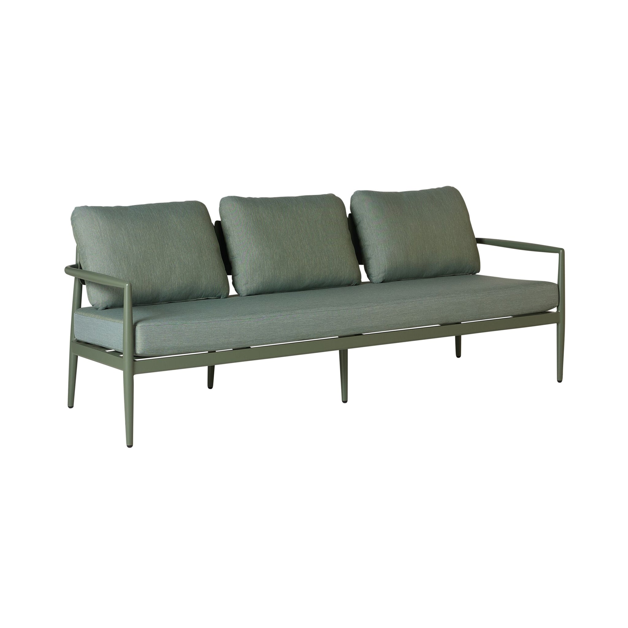 Poppie 3 Seater Sofa Chambray Green