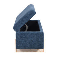 Sara Storage Bench Mineral Blue