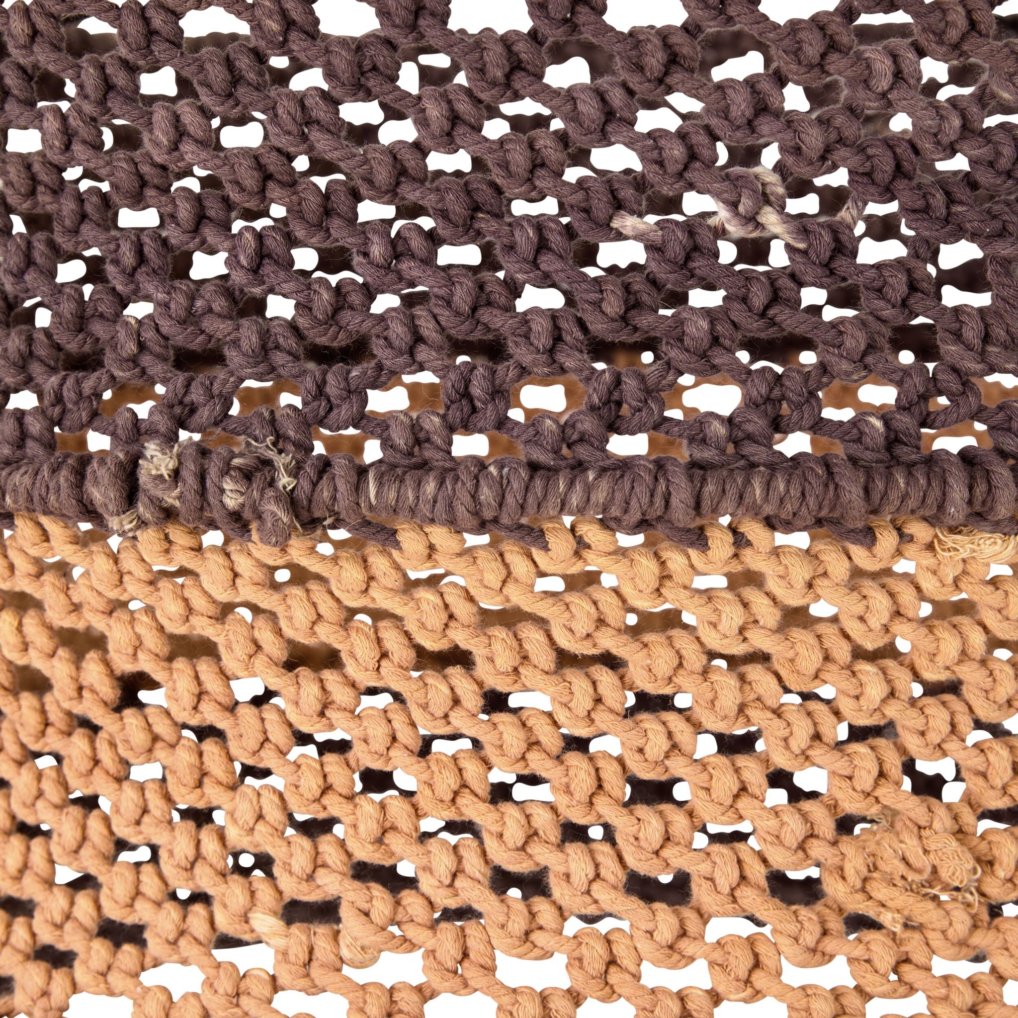 Julio Drum Cotton Rope Pendant Rust 50cm - SHADE ONLY