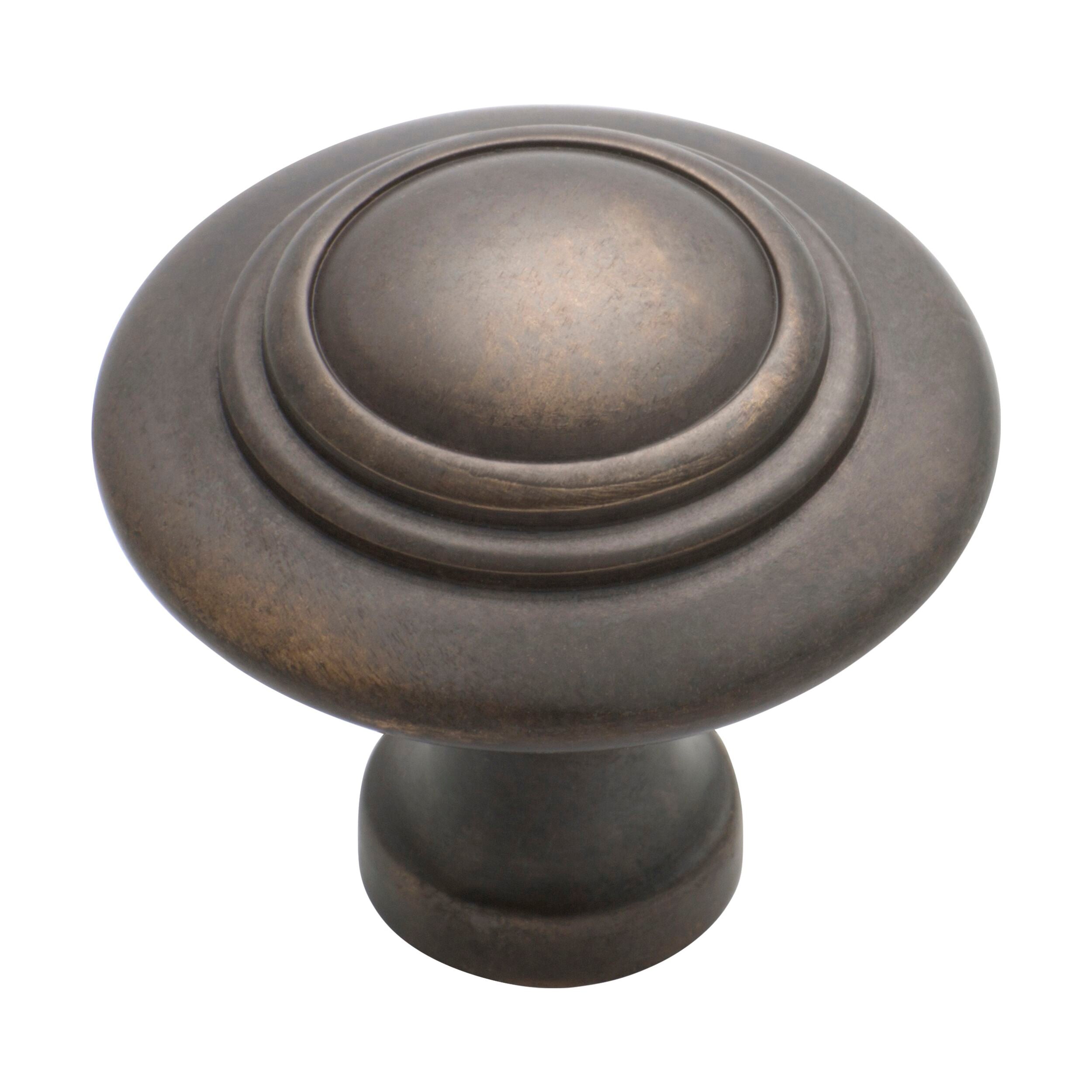 3052 Cupboard Knob Domed Antique Brass D38xP35mm