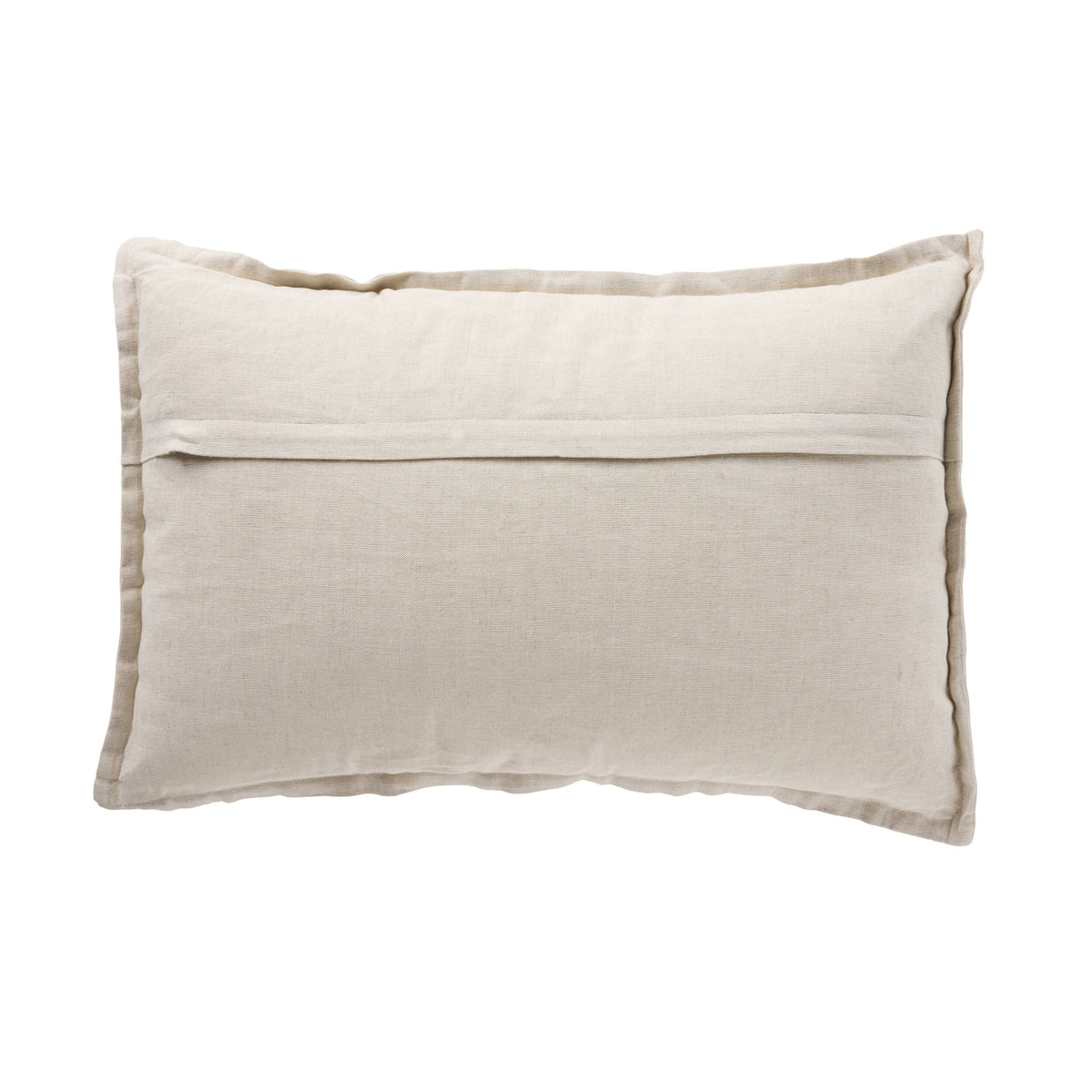 Anais Embroidered Linen Cushion Natural 40x60cm