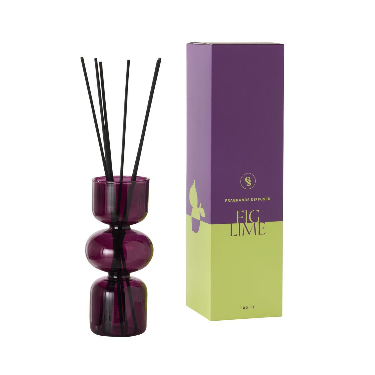 Home Scent Fig Lime Glass Diffuser 300ml