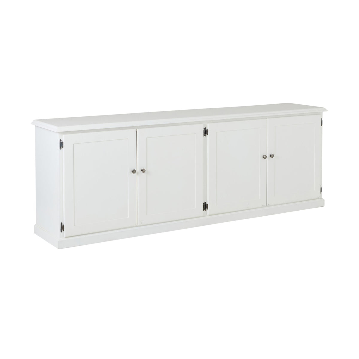 Armand 4 Door Book Cabinet 240 x 83cm White