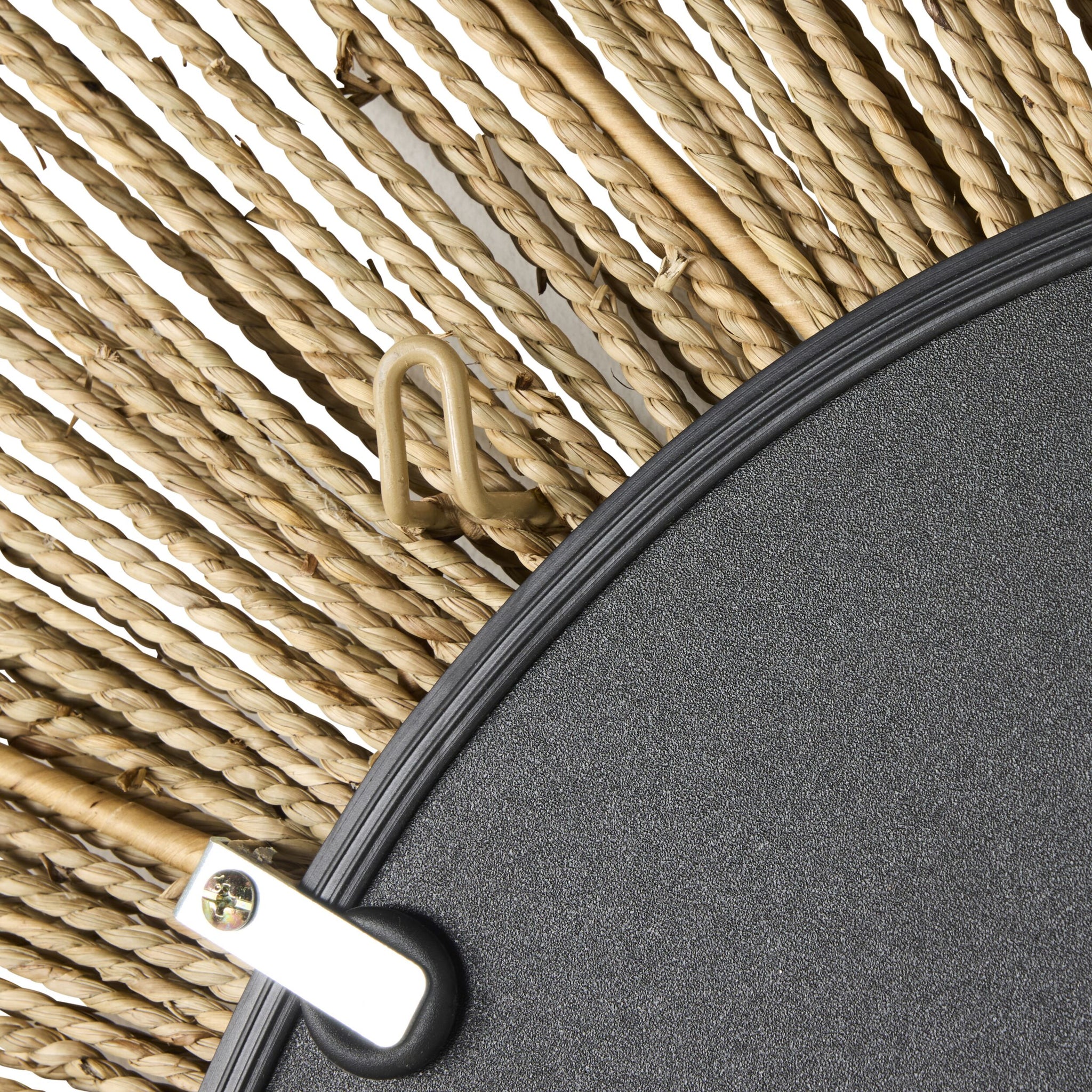 Cassis Twisted Seagrass Oval Wall Mirror 80x2.5x100cm