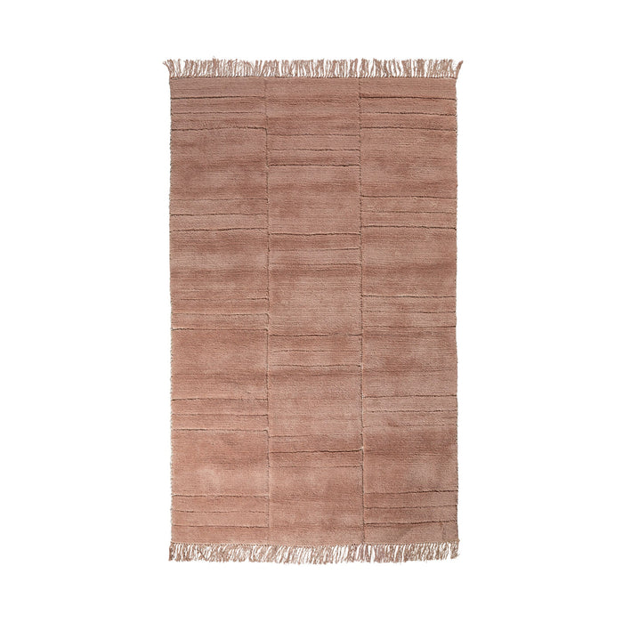 Beni Tufted Plush Wool Rug Dusty Rose 150x240cm
