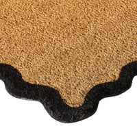 Scalloped Coir Doormat 75x45cm