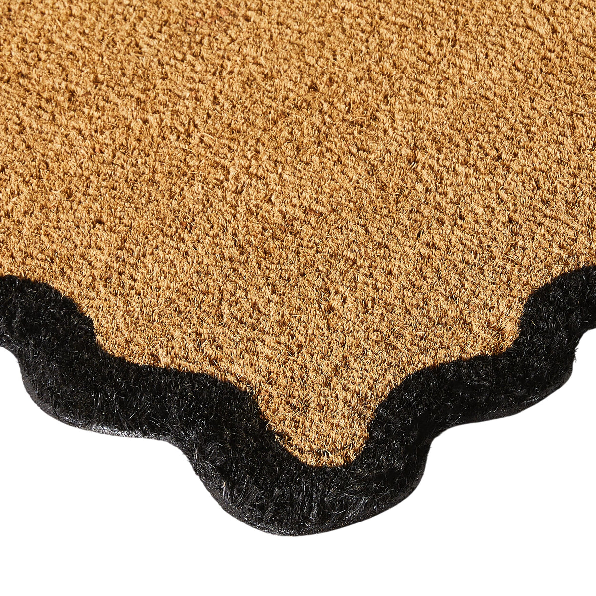 Scalloped Coir Doormat 75x45cm