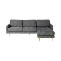 Boden 3 Seater Sofa with Reversible Chaise Alaska Charcoal