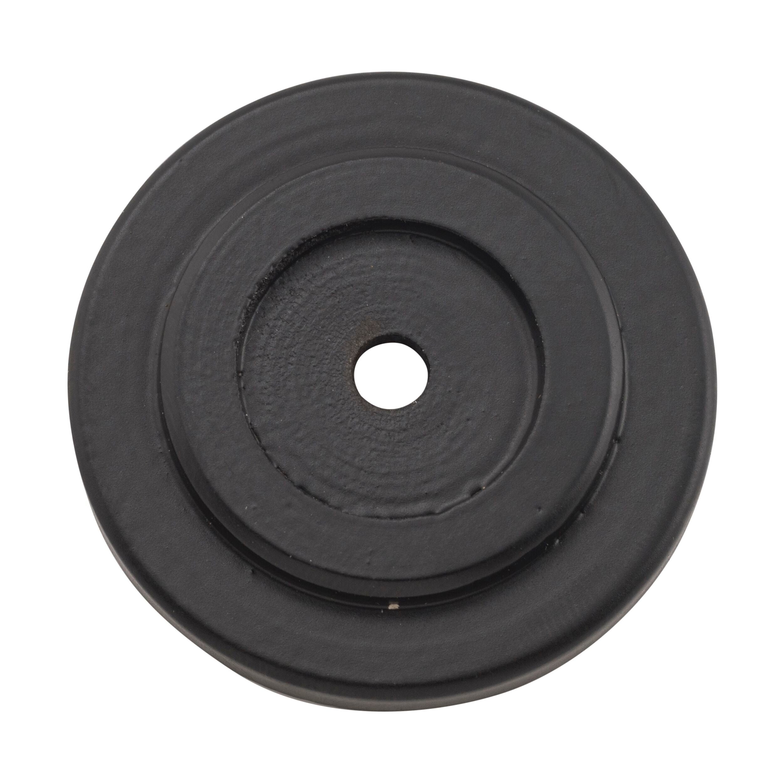 3091 Backplate For Domed Cupboard Knob Iron Matte Black D25mm