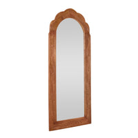 Fleur De Lis Wooden Floor Mirror