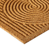 Swirl Vinyl Back Coir Doormat 75x45cm