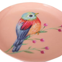 Folk Garden Round Dish Peach
