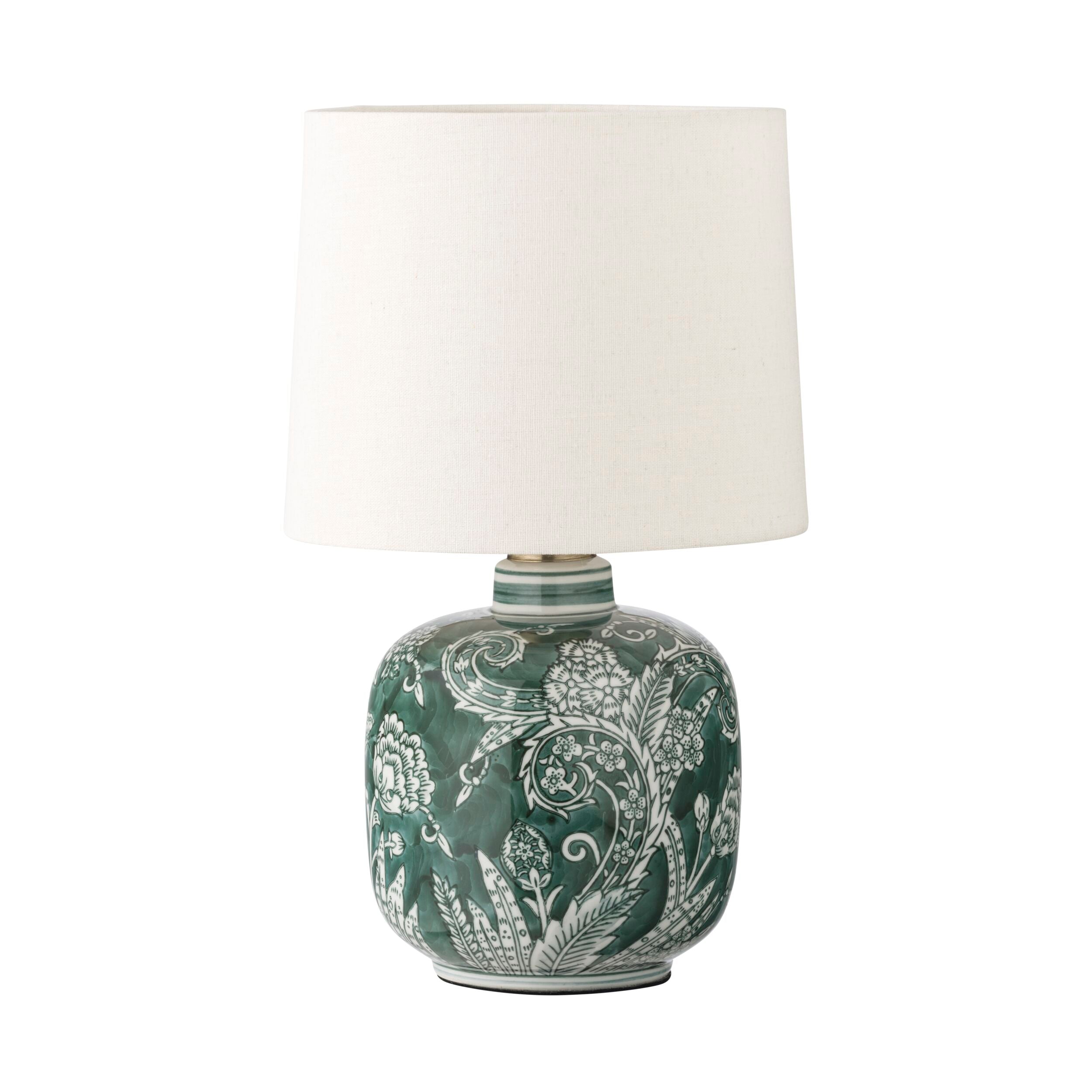 Olive Garden Ceramic Jar Table Lamp 27cm Shade Size 20 x 22 x 18cm