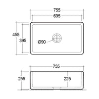 Ribbleton Sink 755x455mm