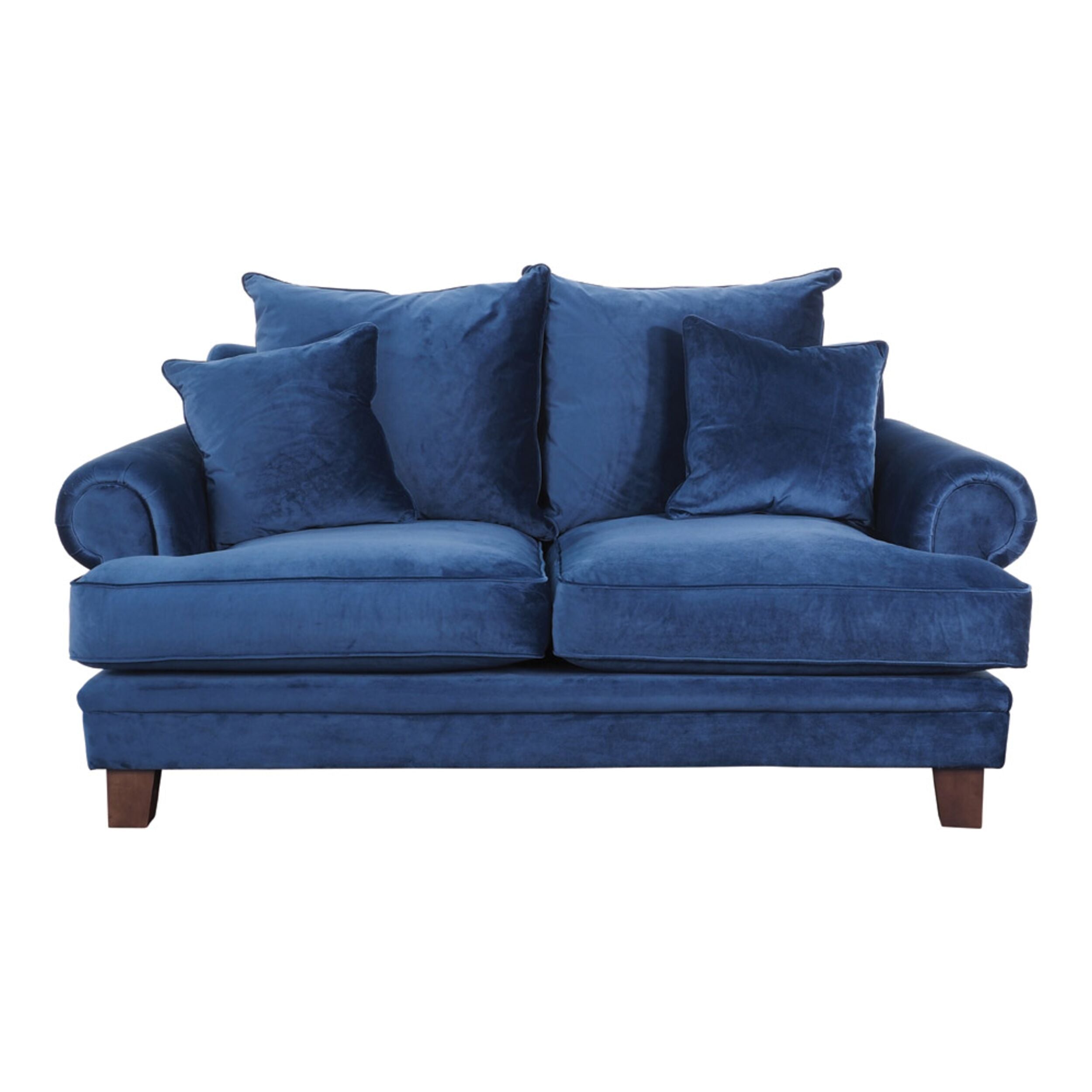 Lisette 2.5 Seater Velvet Sofa Indigo Blue C-010