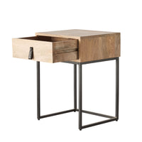 Willa 1 Drawer Bedside Table Natural