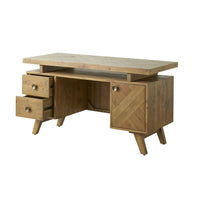 Dawson Reclaimed Timber Double Pedestal Desk