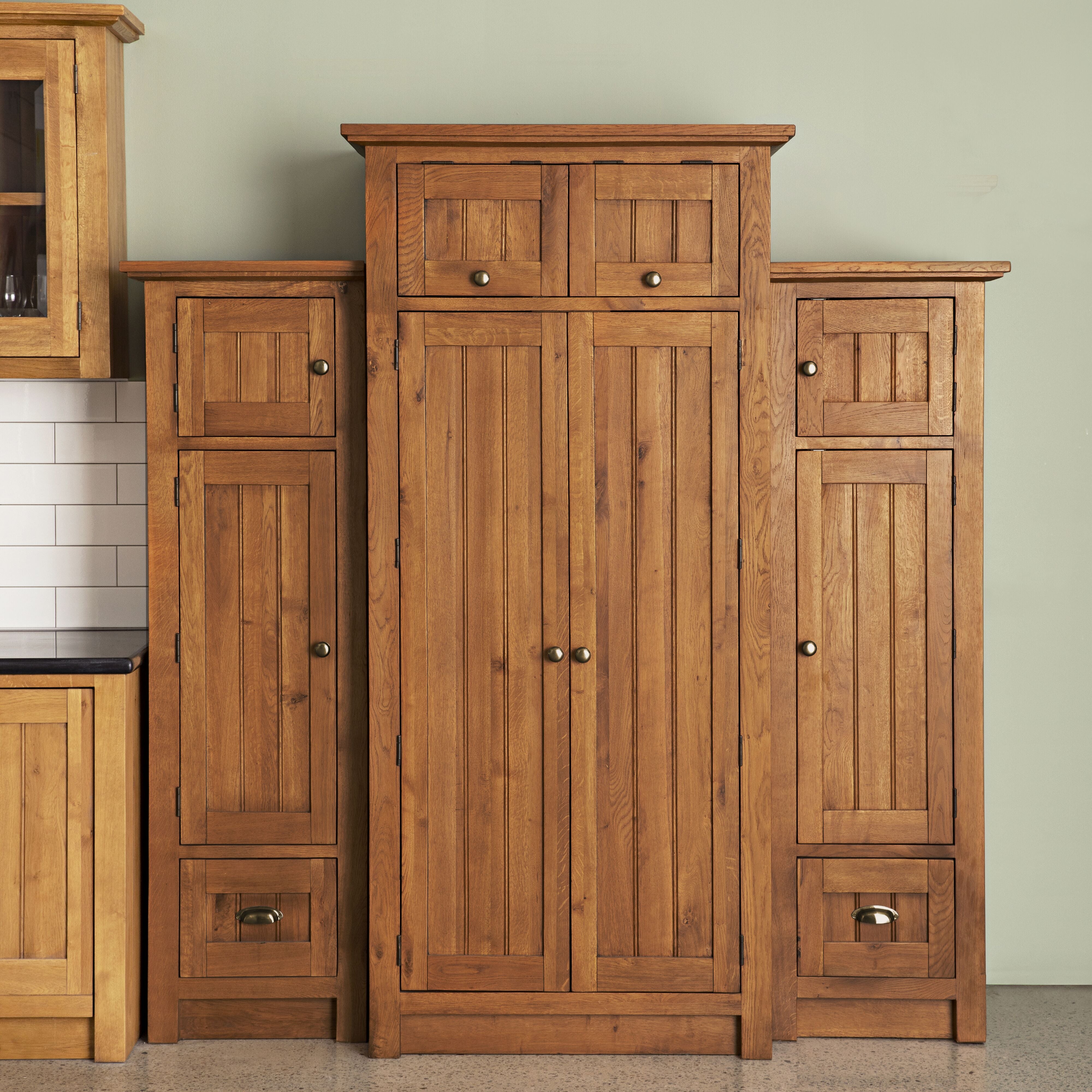 Oakford Larder Side Cabinet Left 550x485x1800mm Early Settler AU