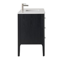 Odin Single Vanity Black Oak 1240mm