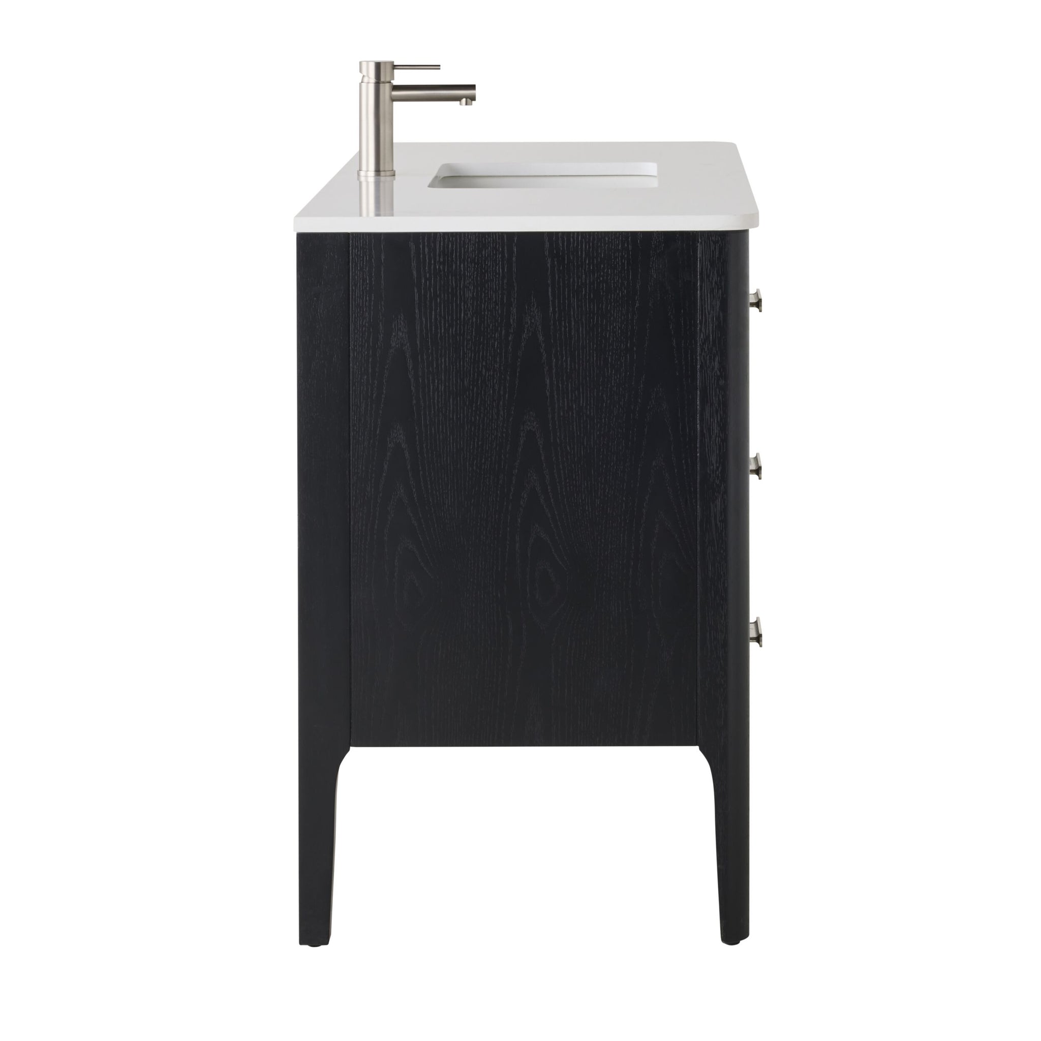 Odin Single Vanity Black Oak 1240mm