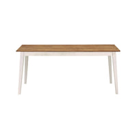 Maine Solid Oak Dining Table 180cm White