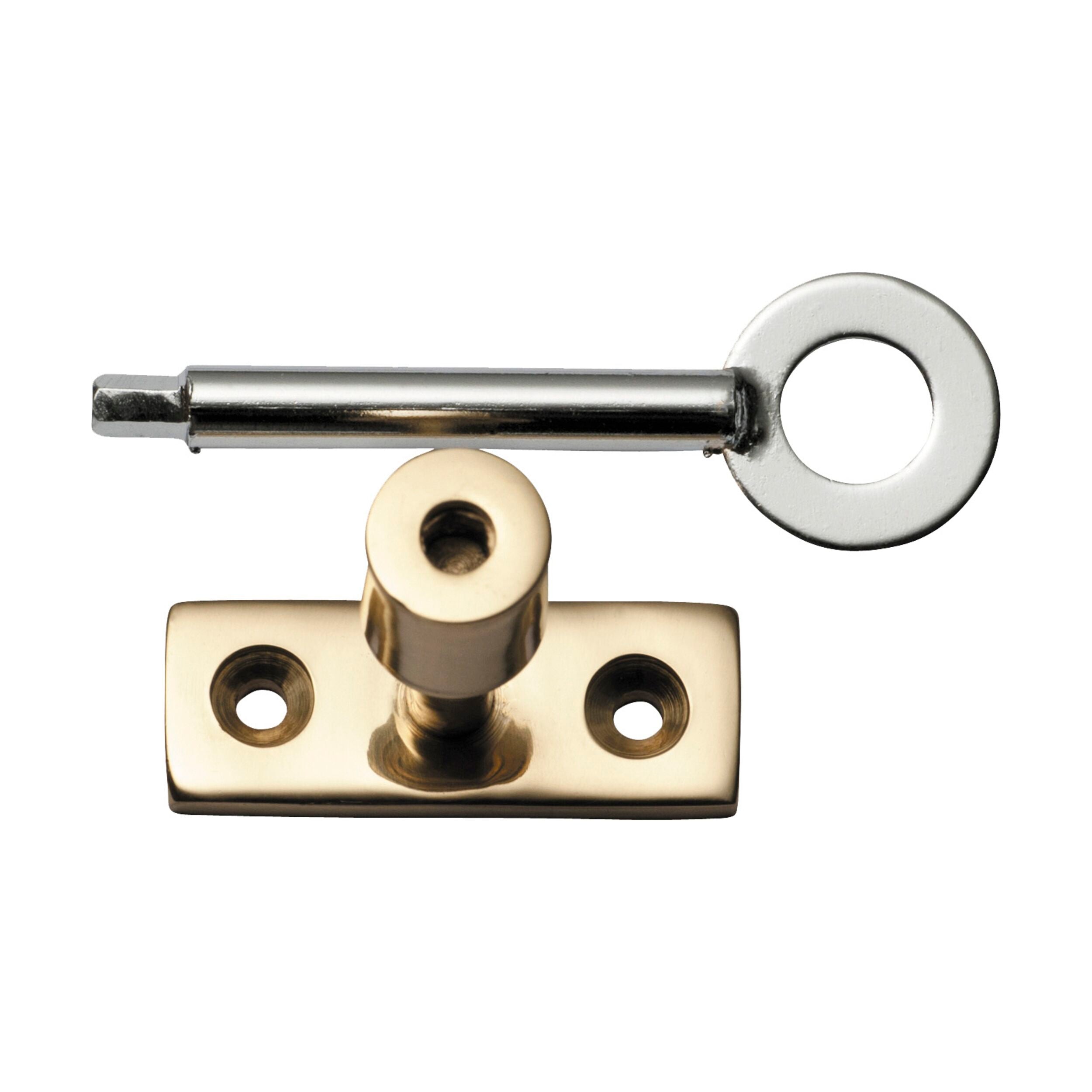 1766 Locking Pin To Suit Base Fix Casement Fastener Polished Brass