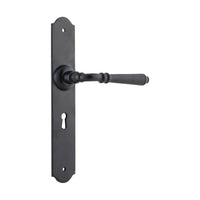 9621 Door Lever Reims Lock Pair Matte Black H240xW40xP70mm