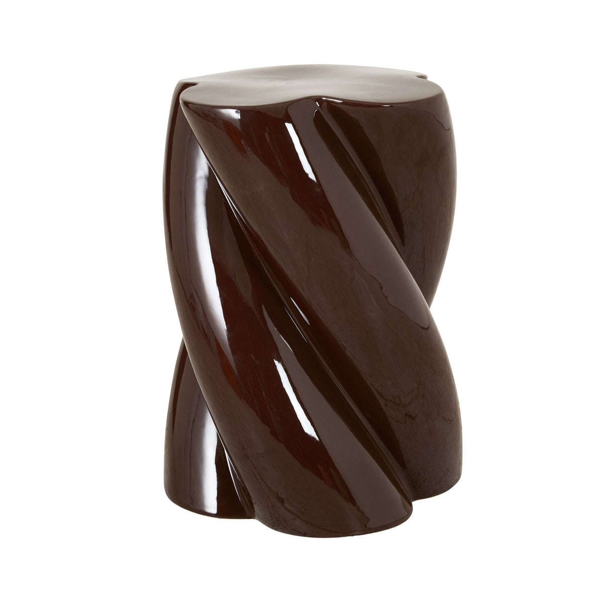 Swirl Stool Dark Cocoa