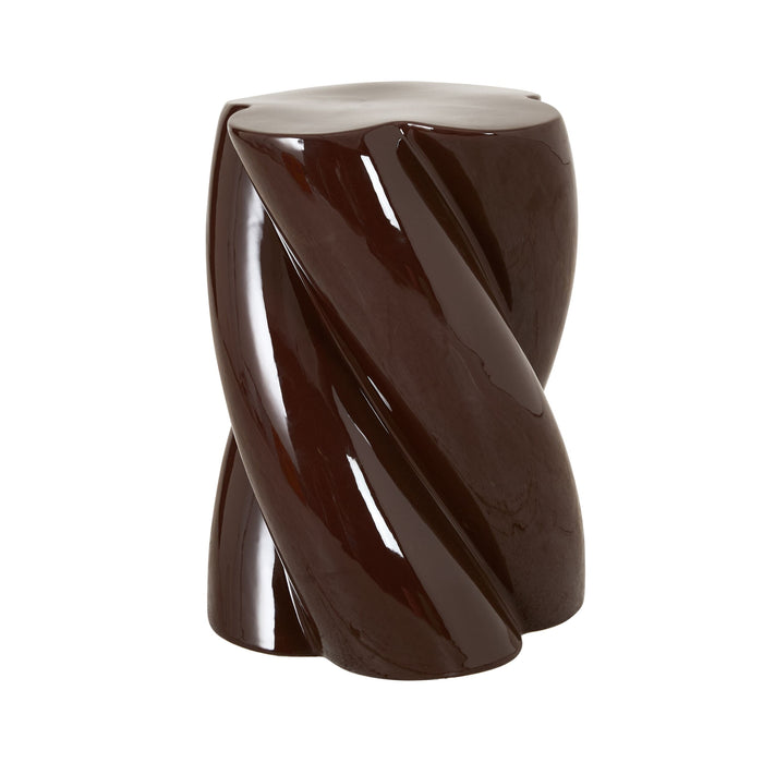 Swirl Stool Dark Cocoa