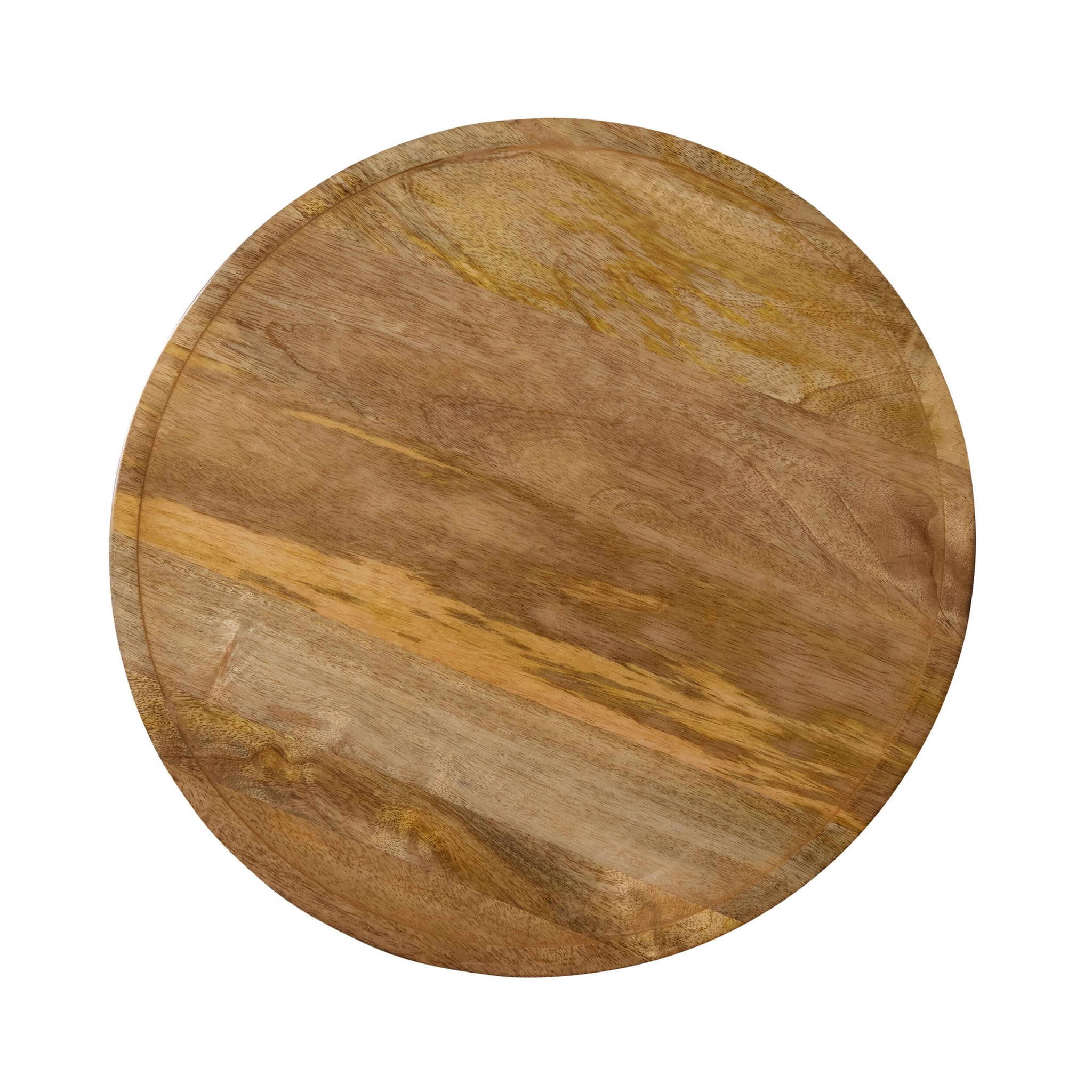 Eco Sole Carved Wooden Side Table 41.5cm