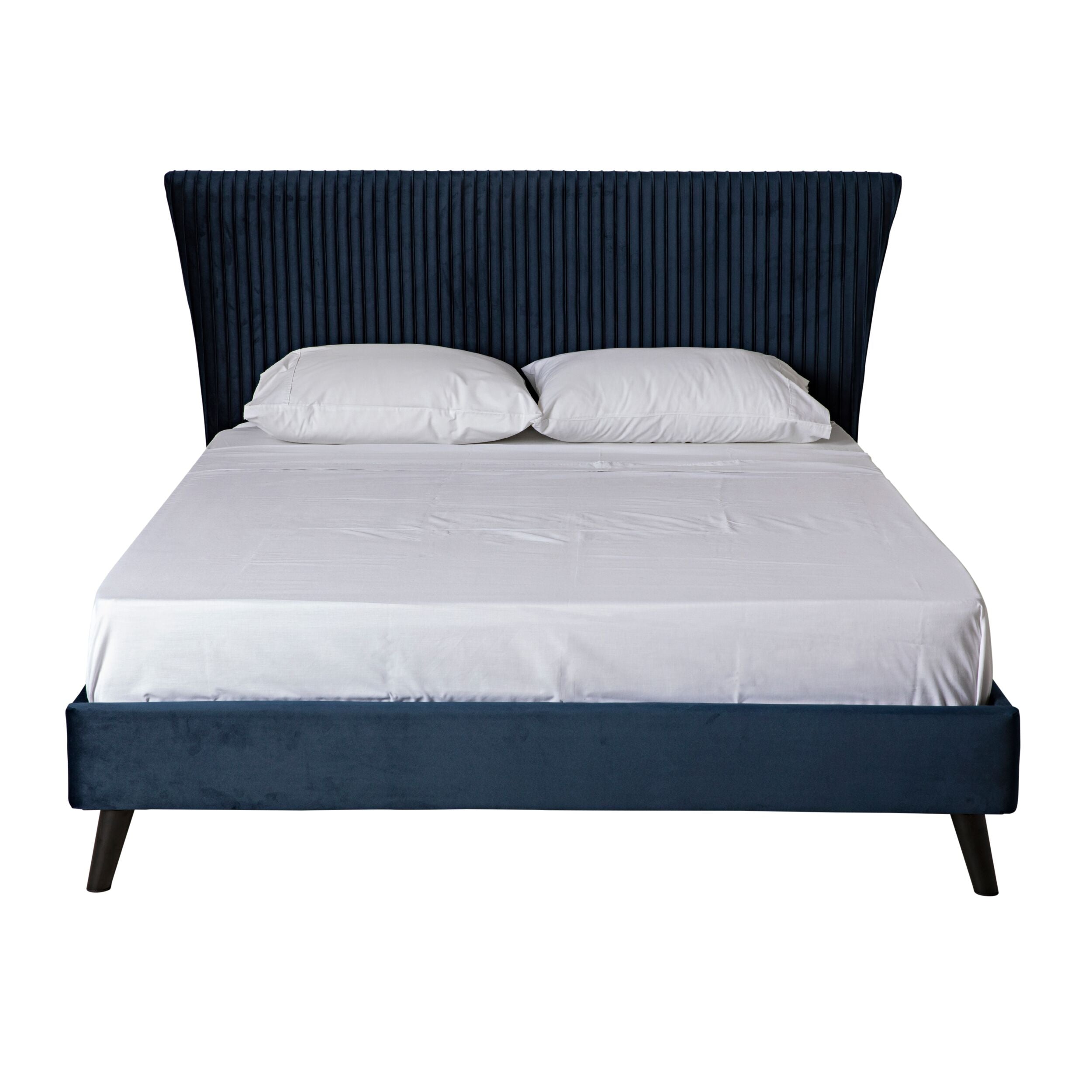 Pleat Bed Queen Midnight - Image 1