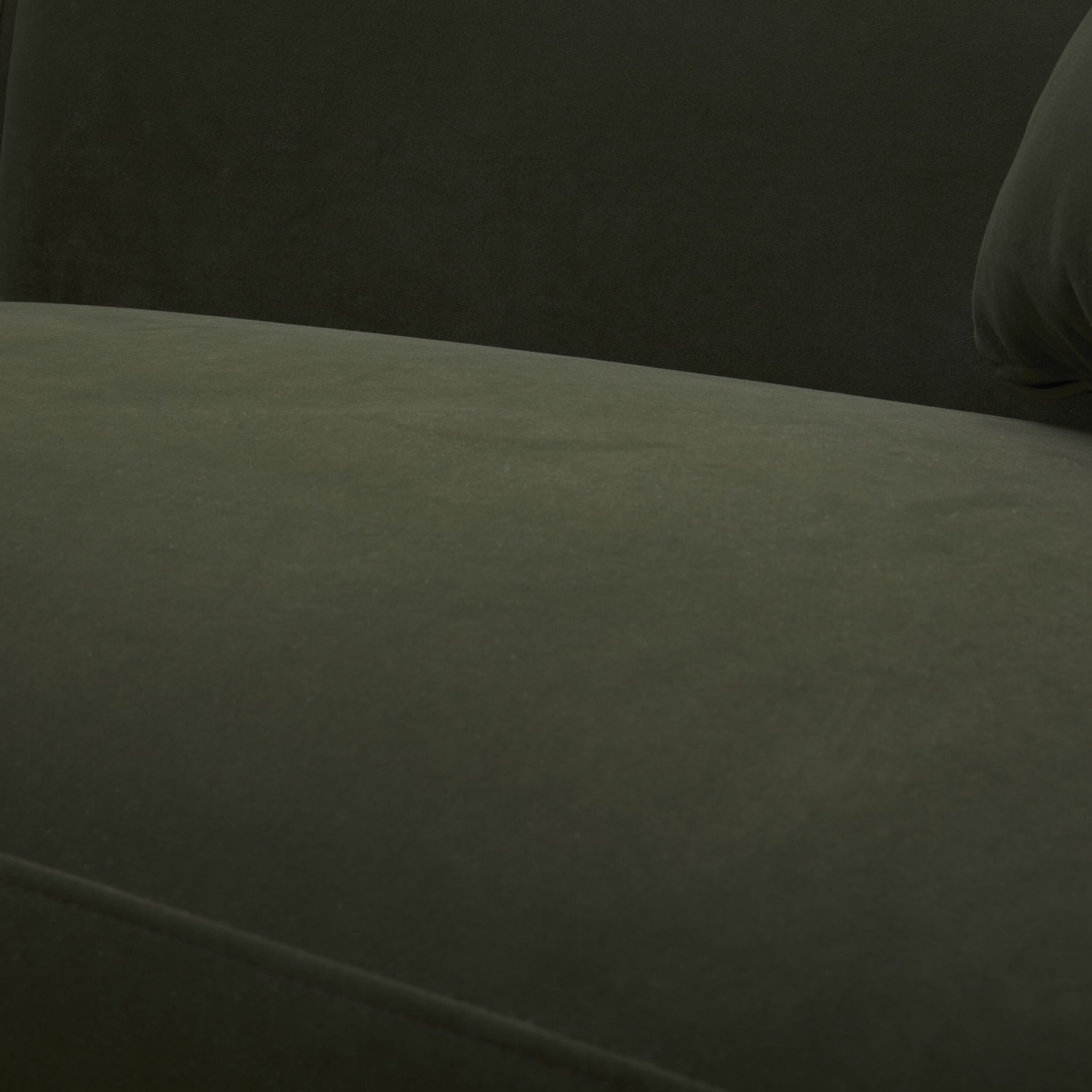 Wylder 4 Seater Curved Sofa Velvet Eucalyptus