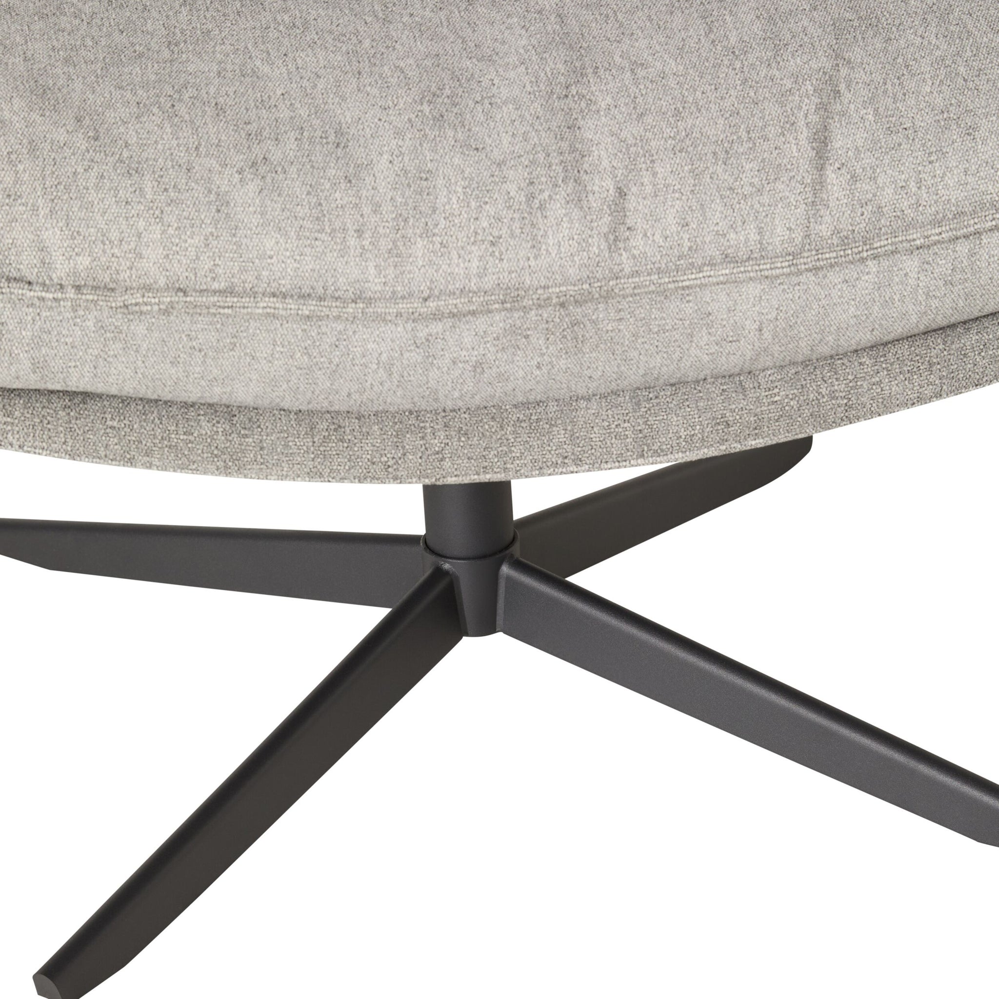 Dean Swivel Chair Textured Grey Weave