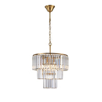 Edith 3 Light Crystal Chandelier 42x52cm