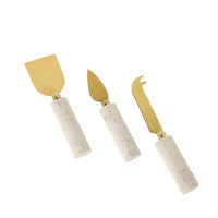 Beige Marble Cheese Knife Set