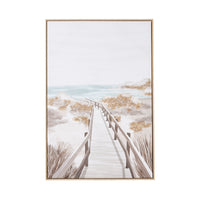 Boardwalk To The Beach Canvas Print 80x120cm