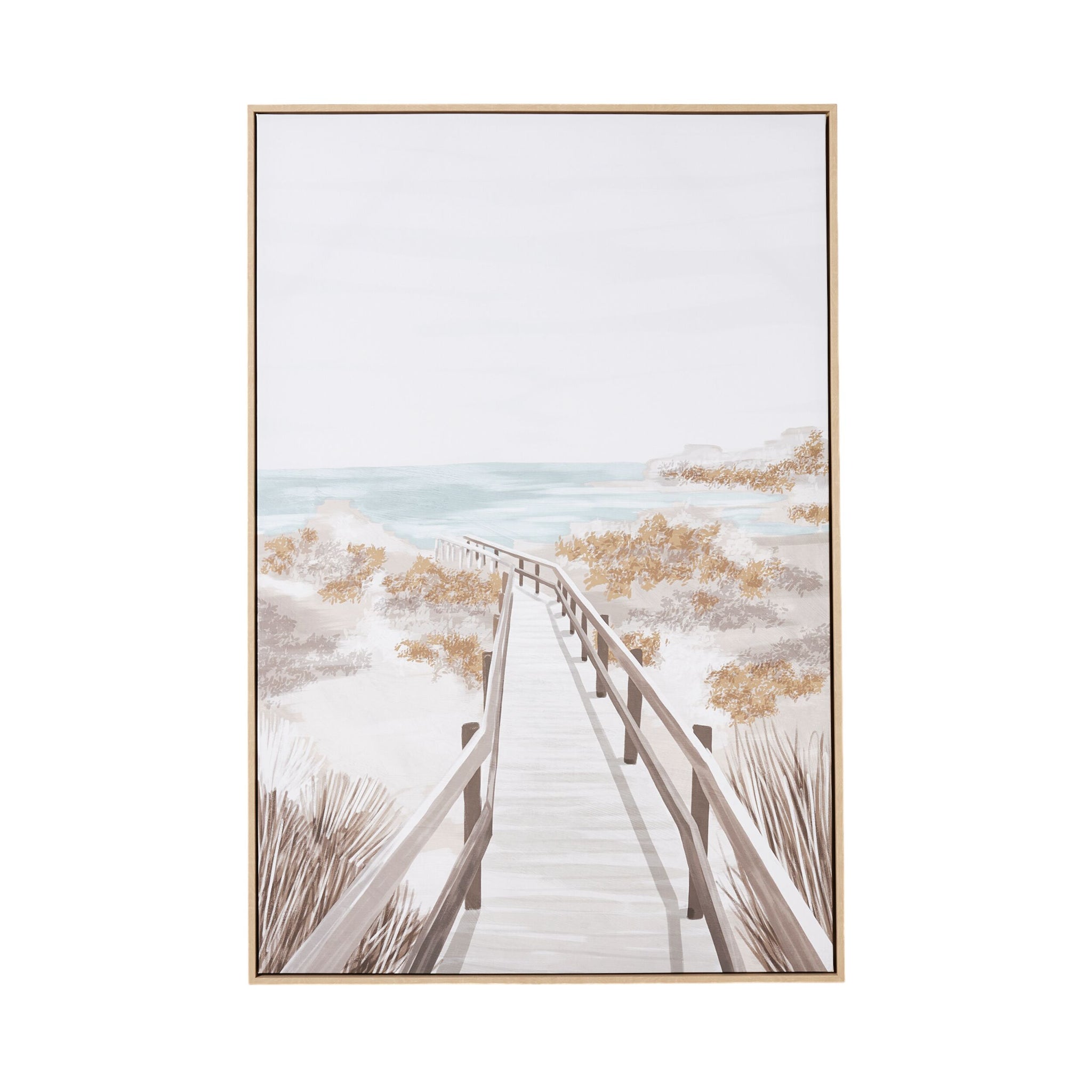 Boardwalk To The Beach Canvas Print 80x120cm