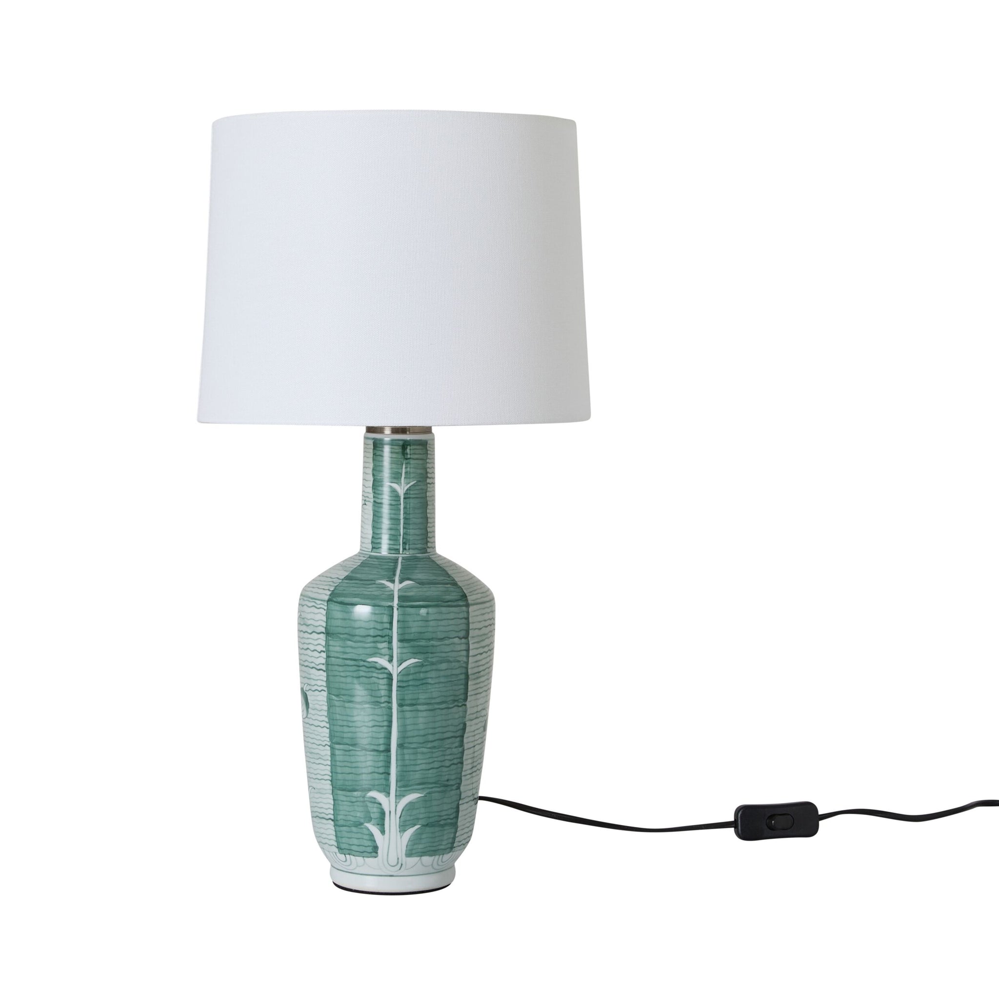 Green Lotus Table Lamp 56cm