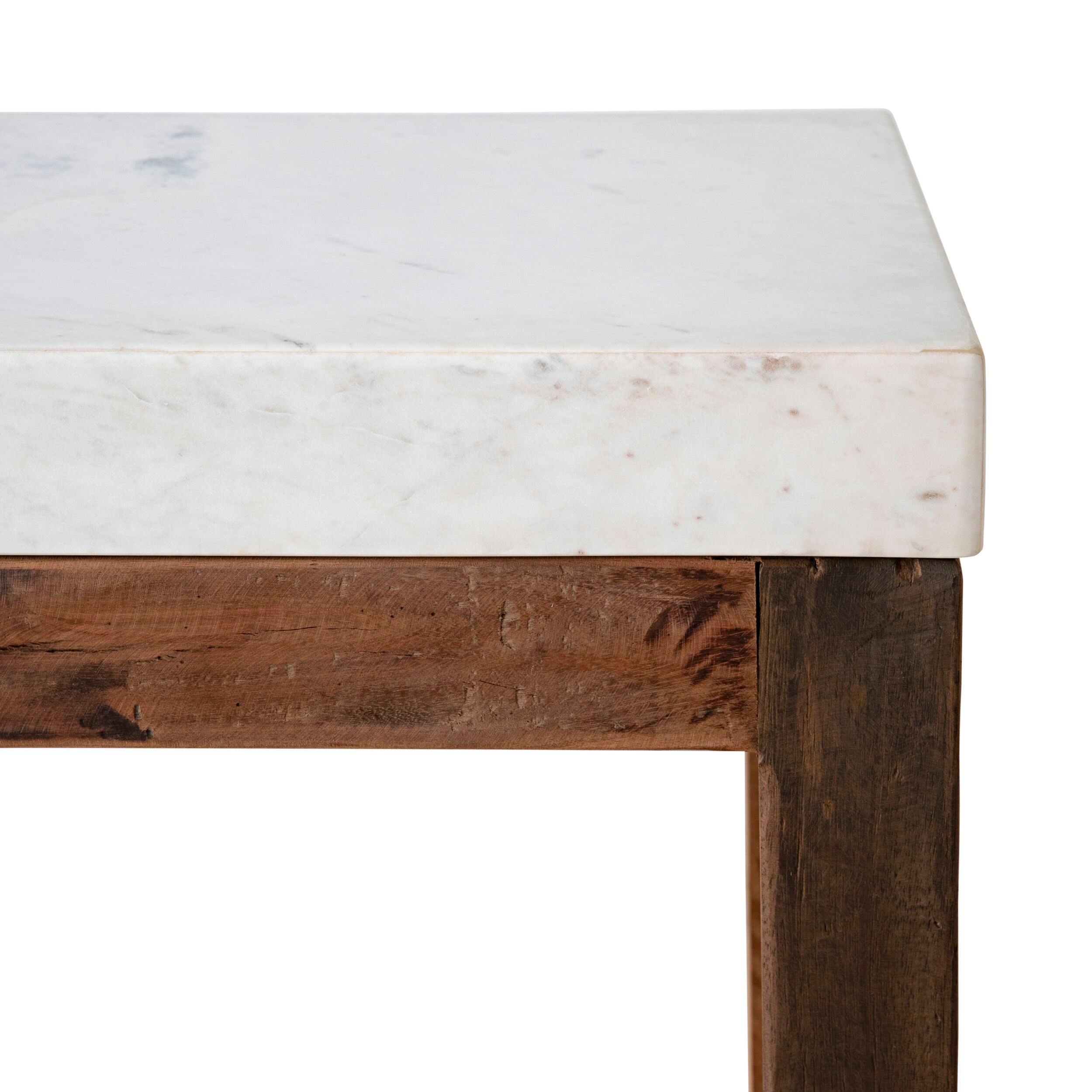 Valaro Marble & Reclaimed Timber Kitchen Workbench 130cm