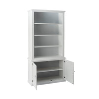 Armand 2 Door Library Shelving Unit 124 x 240cm White