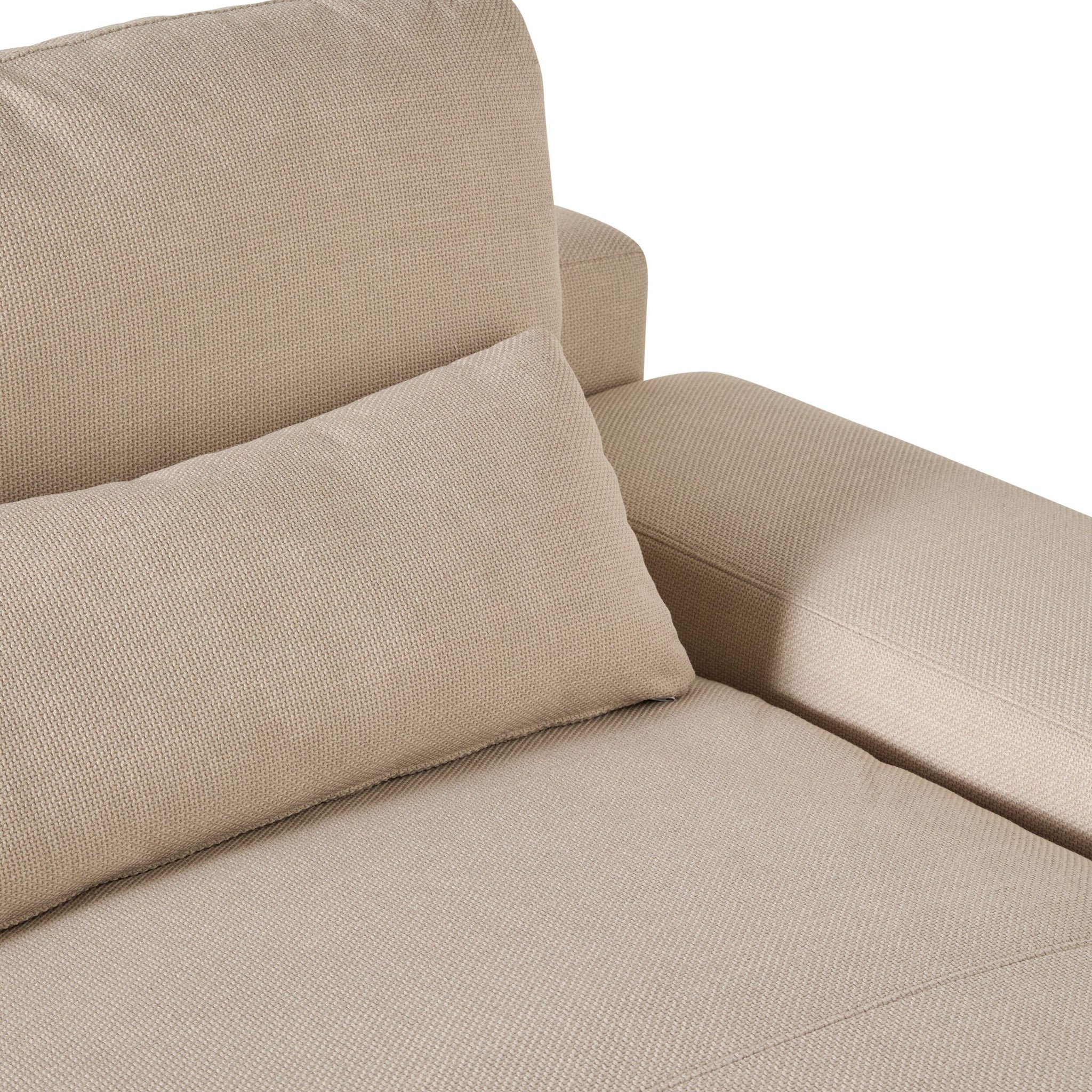 Herron 3 Seater Sofa with RHF Chaise Ivory Weave